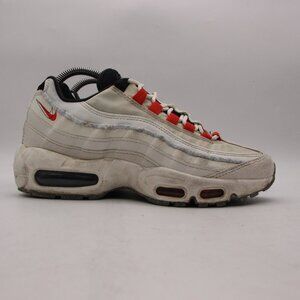 Nike Air Max 95 SE Men 6.5 Women's 8 Light Bone Habanero Red Sneakers DQ0268-002